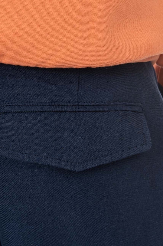 A.P.C. pantaloni din in LIAEO.H08428 bleumarin