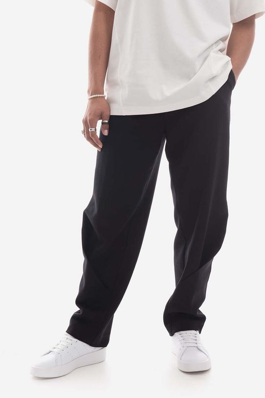 Ader Error pantaloni in lana BMADSSBT0101BK nero