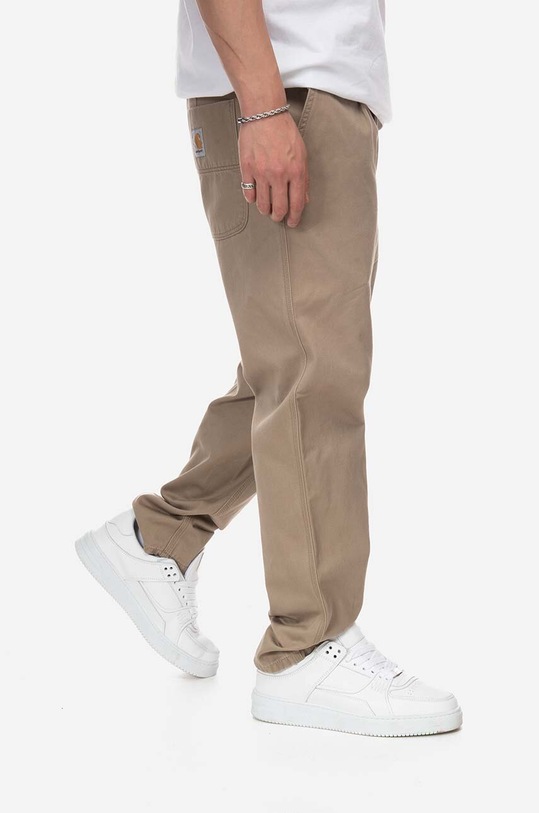 Odzież Carhartt WIP spodnie bawełniane I025934 brązowy