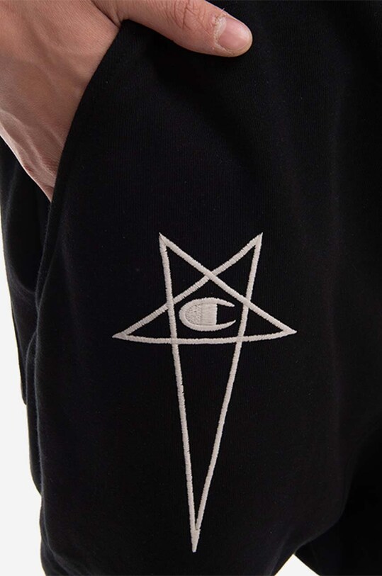 Odjeća Pamučni donji dio trenirke Champion x Prisoner Drawstring CM02C9245 crna