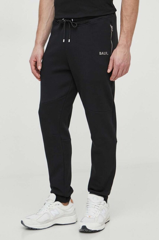 BALR. pantaloni de trening tricotaj negru B1411.1106.NOS
