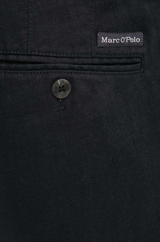 Marc O'Polo spodnie lniane czarny M24003910258