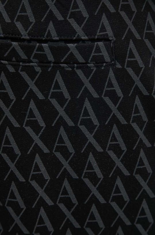 Armani Exchange pantaloni de trening din bumbac negru 8NZPCW.ZJNRZ.NOS