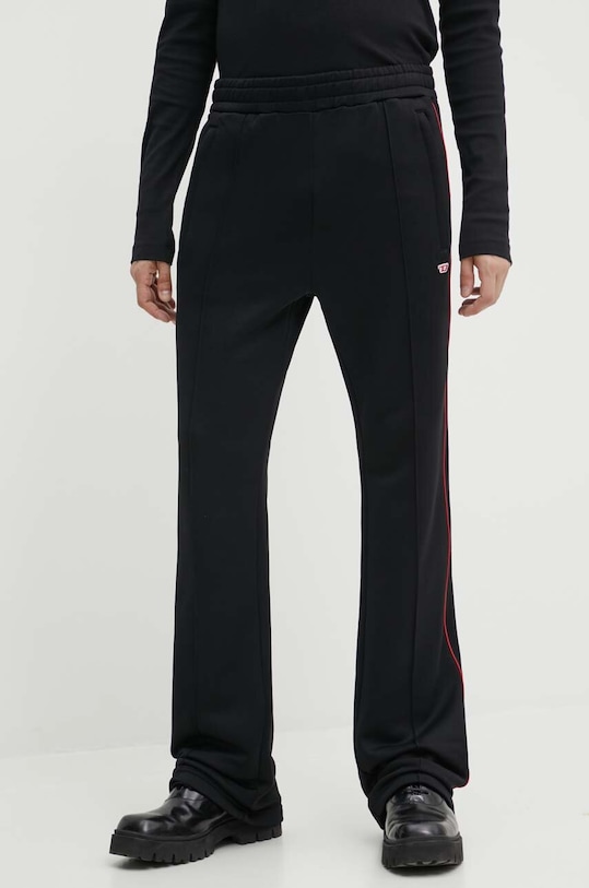 Diesel pantaloni de trening P-ZAMPER-D tricotaj negru A14926.0DLAA