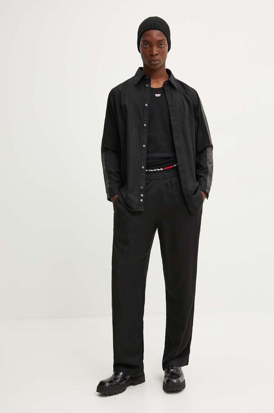 Diesel spodnie P-DREYER-C czarny A14417.0HPAG