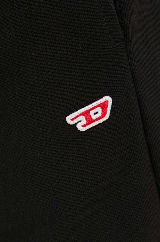 Diesel spodnie dresowe bawełniane P-MARKY-D czarny A14913.0GEAD