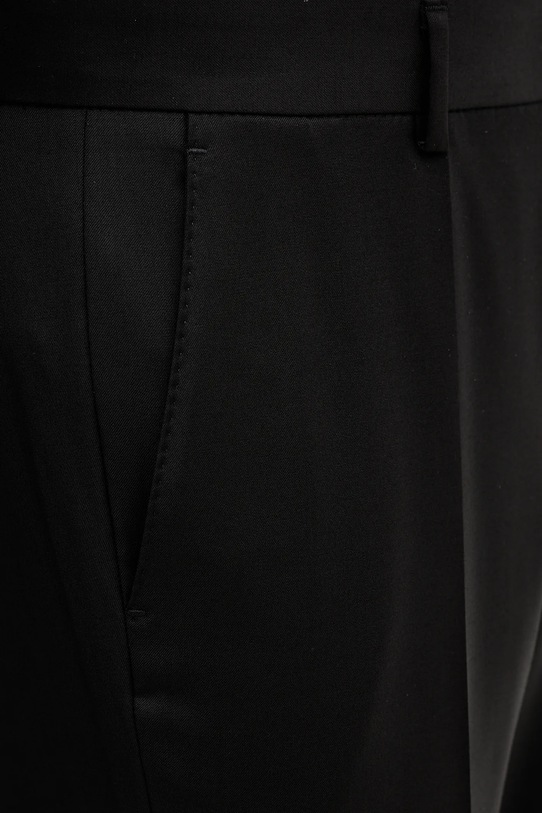 BOSS spodnie wełniane czarny 50469183