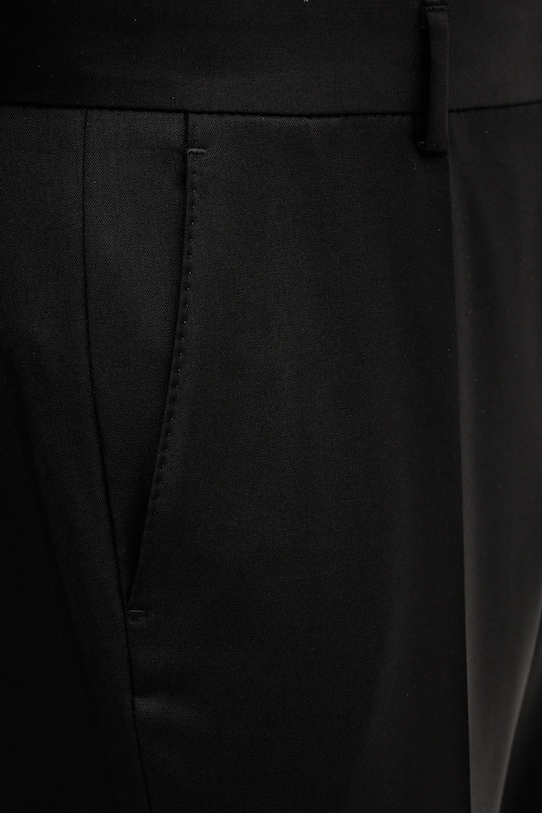 BOSS spodnie wełniane czarny 50469183