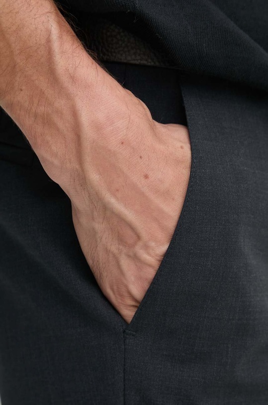 BOSS pantaloni de lana gri 50480009