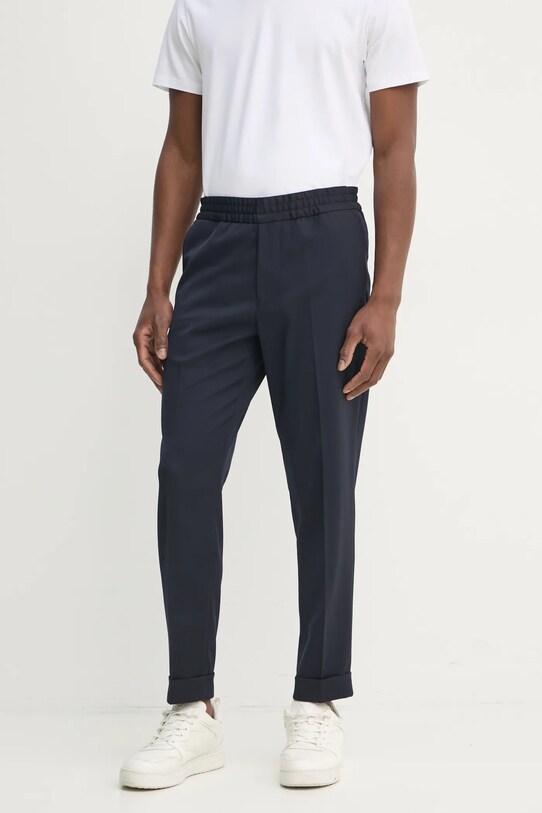 Filippa K pantaloni din lana bleumarin 29110.FK