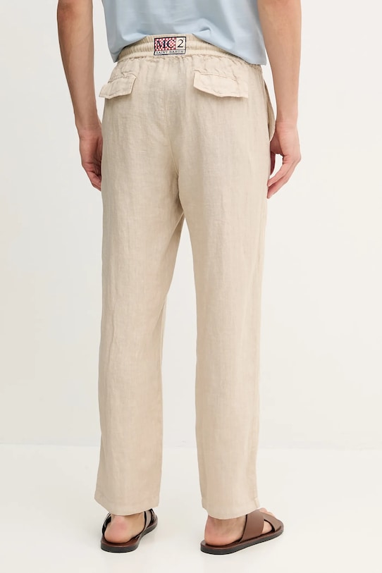 Одежда Льняные брюки MC2 Saint Barth CAA0001 бежевый