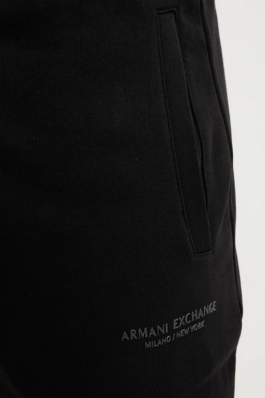 Armani Exchange spodnie dresowe bawełniane czarny XM001299.AF20934.NOS
