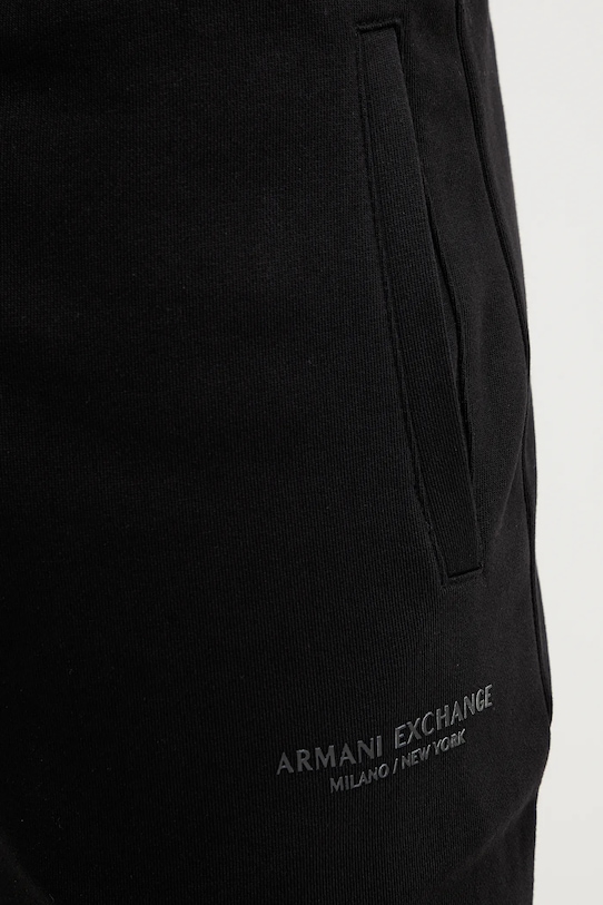 Armani Exchange spodnie dresowe bawełniane czarny XM001299.AF20934.NOS