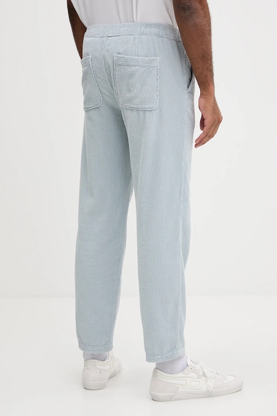 Odzież American Vintage spodnie sztruksowe MPADO10A niebieski
