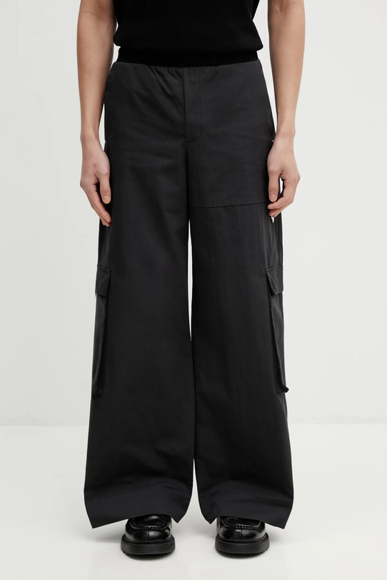 Heliot Emil spodnie tkanina czarny SS26PRE.M.10.207.BLK01.