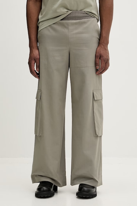 Heliot Emil spodnie tkanina zielony SS26PRE.M.10.207.LDG23.