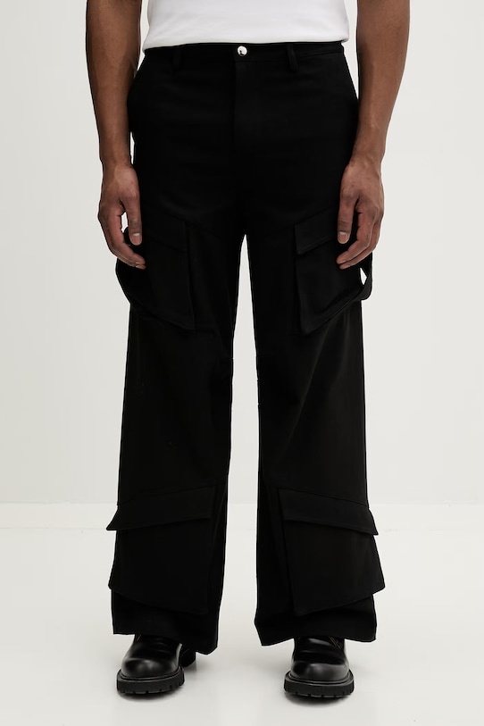 Heliot Emil spodnie bawełniane bawełna czarny SS26PRE.M.10.160.BLK01.