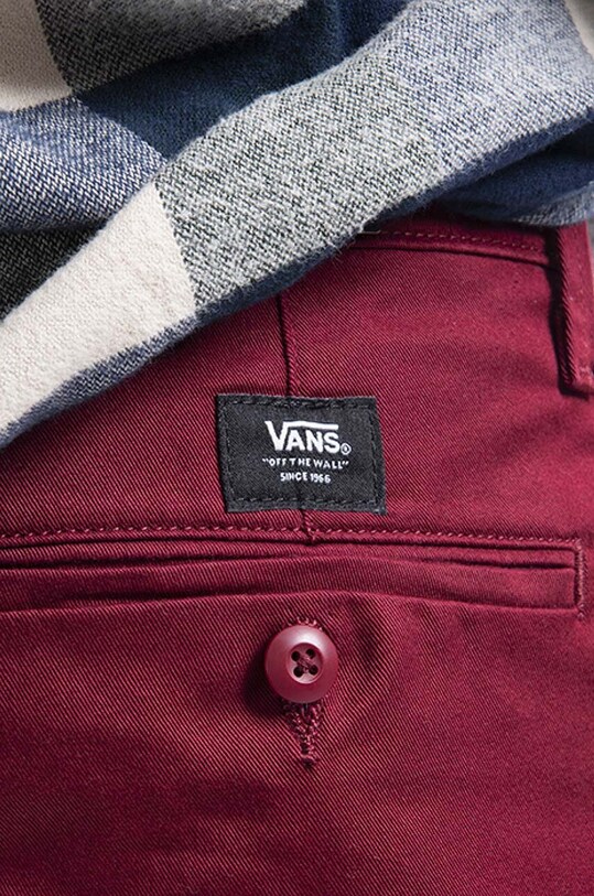 Vans spodnie Authentic Chino czerwony VN0A5FJ7ZBS