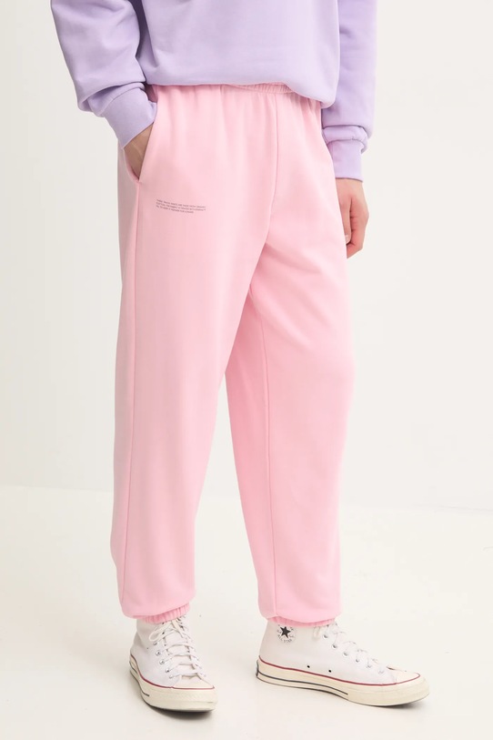 Pangaia pantaloni de trening din bumbac roz 10000295