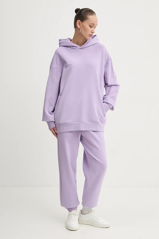 Pangaia pantaloni de trening din bumbac 10000295 violet
