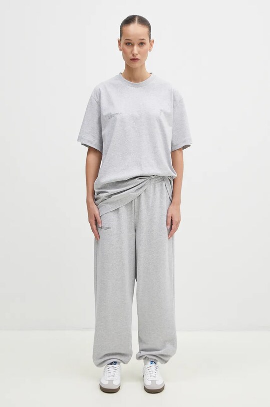 Pangaia pantaloni della tuta di cotone 10000295 grigio