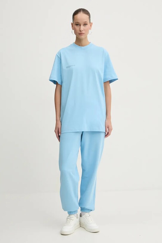 Pangaia pantaloni della tuta di cotone 10000295 blu