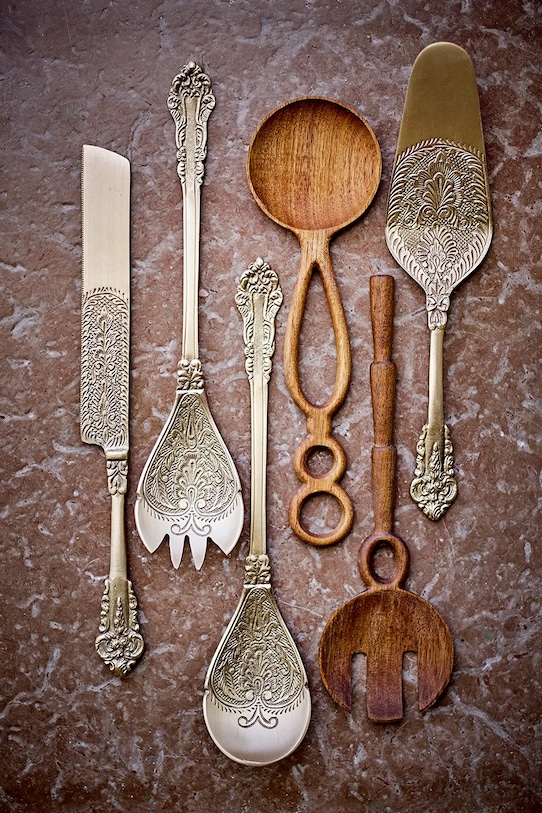 Kuhinja in bar Solatne žlice Bloomingville Kalima 26 x 2,5 x 5,5 cm 82068417 siva