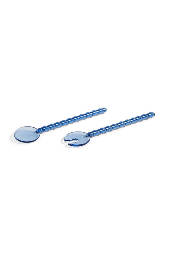 &k amsterdam łyżki sałatkowe sling blue 2-pack 2189.01 niebieski AA00