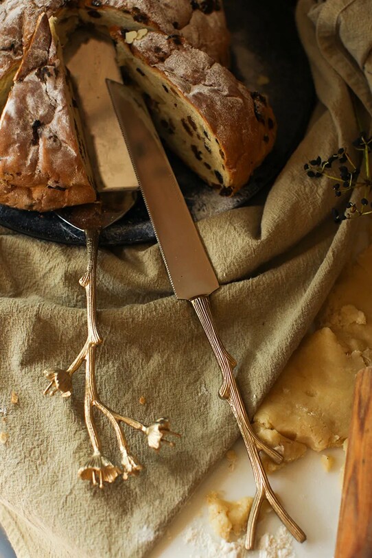 Bucătărie și bar Doing Goods spatulă și cuțit de tort Ava Blossom Cake Set 1.30.40.009.921.4 multicolor