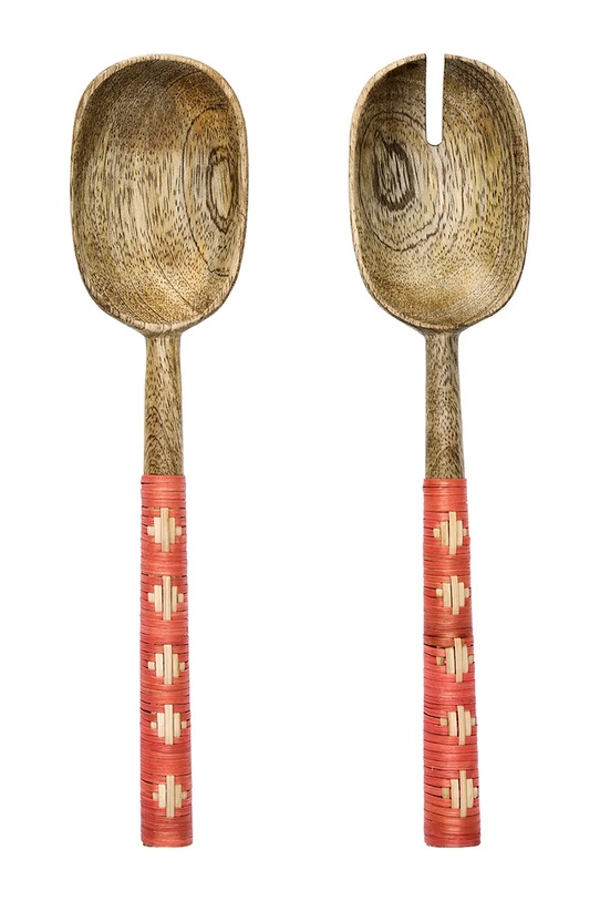 Madam Stoltz łyżki sałatkowe 27 cm 2-pack multicolor MMS25.02.07