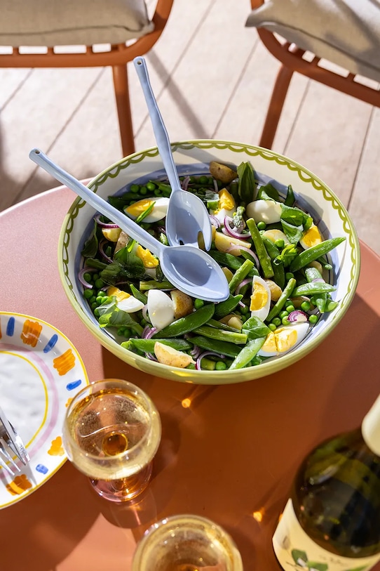 Kuchnia i bar &k Amsterdam zestaw łyżek do serwowania z porcelany 27,5 x 6 x 2 cm 2829.08 niebieski