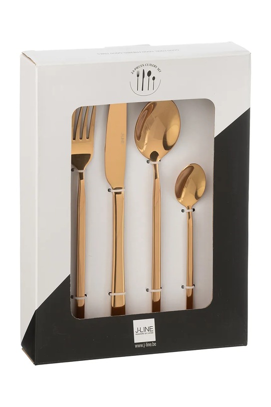 J-Line un set de tacâmuri pentru 6 persoane 24-pack 49003 portocaliu AA00