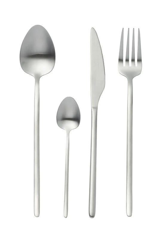 J-Line komplet sztućców dla 4 os. 24-pack szary 49006.
