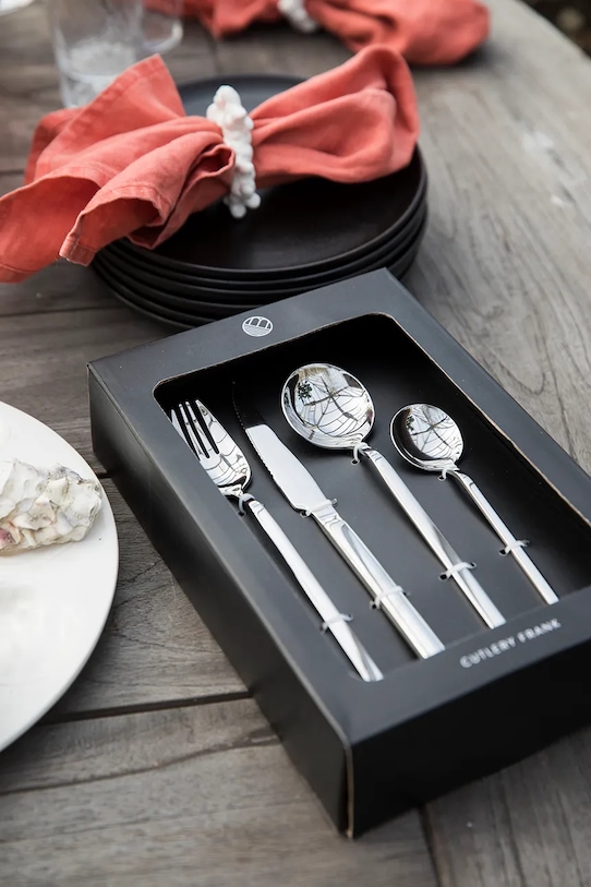 Sada príborov pre 4 osoby Byon Frank 16-pack 5296900115 sivá AA00