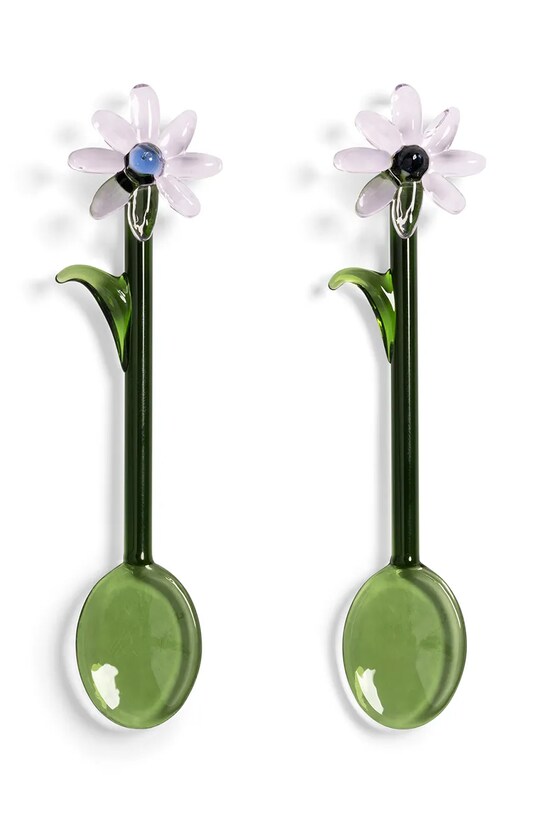 &k amsterdam set de linguri flora pink 2-pack verde 2174.13