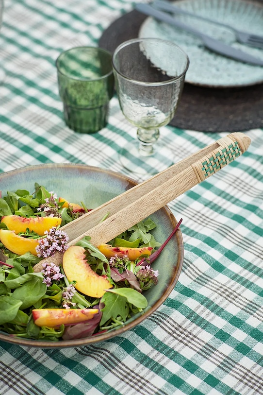 Madam Stoltz komplet sztućców Enamel Cutlery 4 4-pack niebieski 29089.C