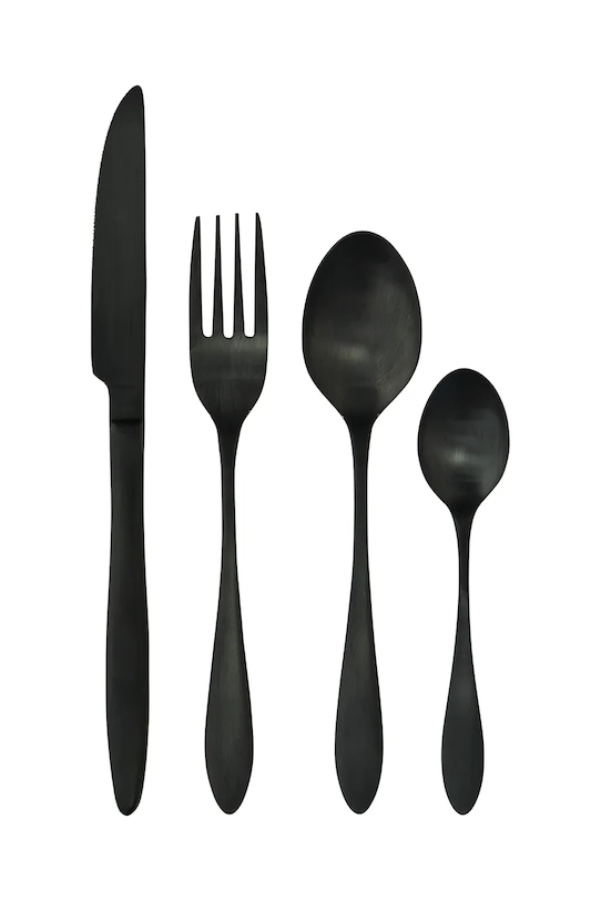 Sada příborů Madam Stoltz 4-pack černá AC.1017BM