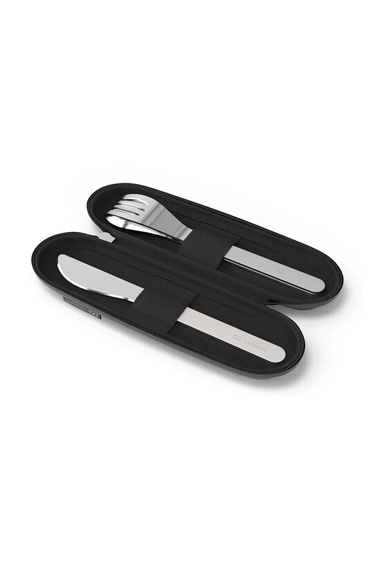 Bucătărie și bar Monbento set de tacâmuri de călătorie Slim Nest 3-pack 51300002 negru