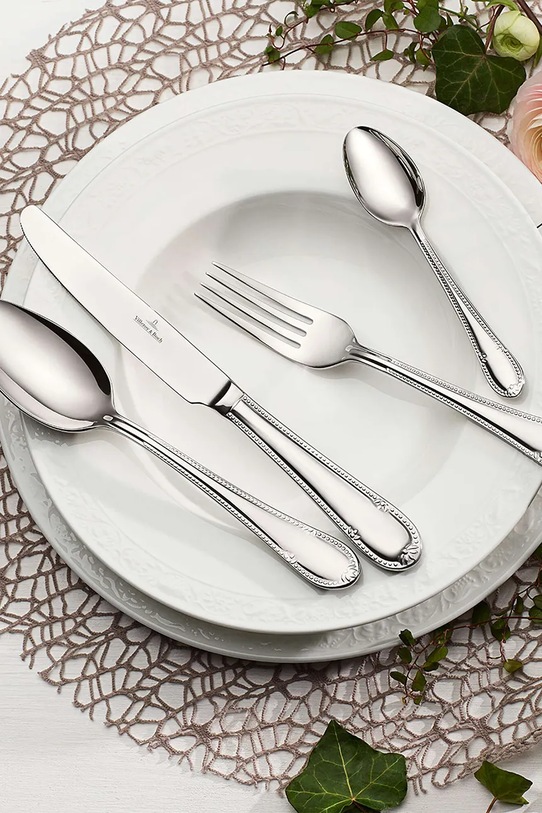 Villeroy & Boch komplet sztućców dla 6 os. Mademoiselle 24-pack 12.6359.9037 szary AA00