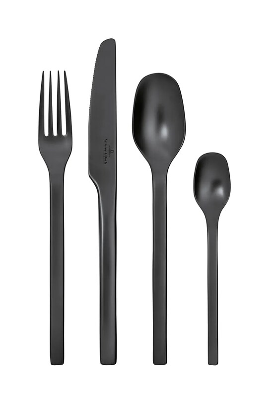 Villeroy & Boch 4 személyes evőeszközkészlet fekete 12.6556.9040