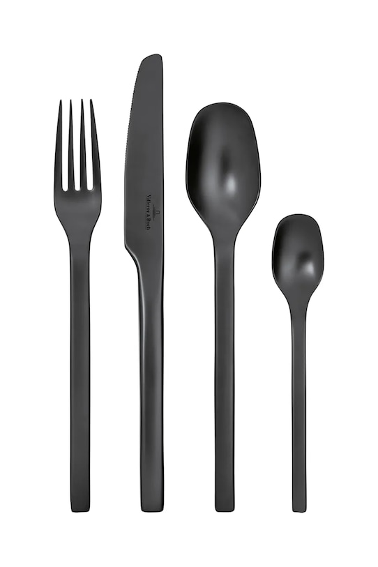 Komplet pribora za jelo za 4 osobe Villeroy & Boch crna 12.6556.9040