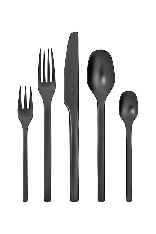 Villeroy & Boch 4 személyes evőeszközkészlet fekete 12.6556.9058
