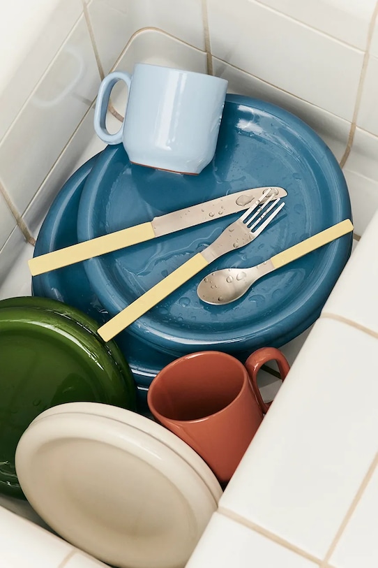 Набір столових приборів HAY MVS 4 x 23,5 cm 4 elementy AD872.A908.AB98 жовтий