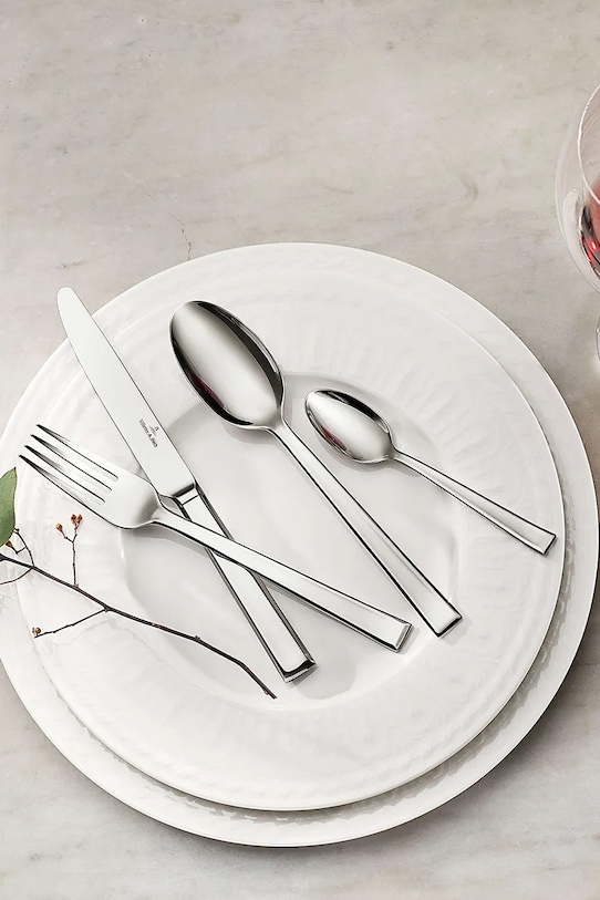 Villeroy & Boch komplet sztućców ze stali nierdzewnej 12.6350.9037 srebrny AA00