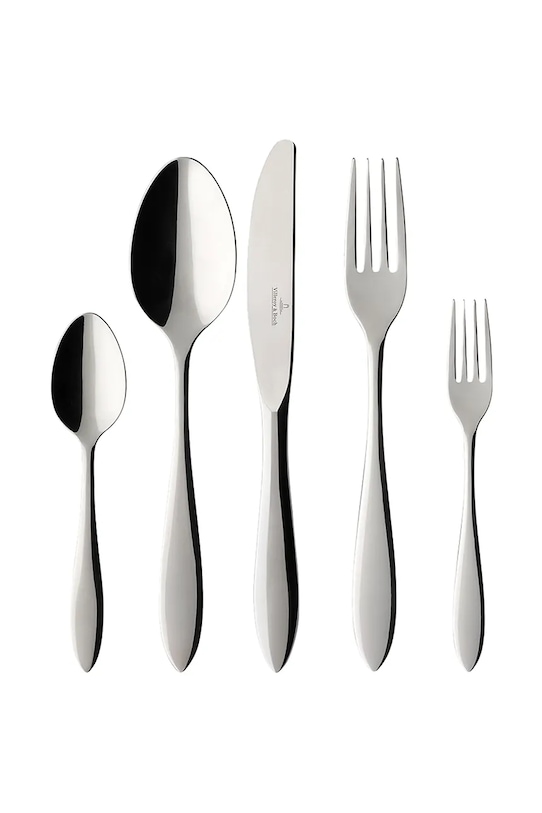 Villeroy & Boch komplet sztućców ze stali nierdzewnej srebrny 12.6394.9057