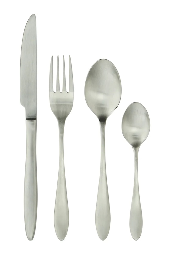 Madam Stoltz zestaw sztućców dla 1 os. ze stali nierdzewnej 14 x 23 cm szary AC.1017M