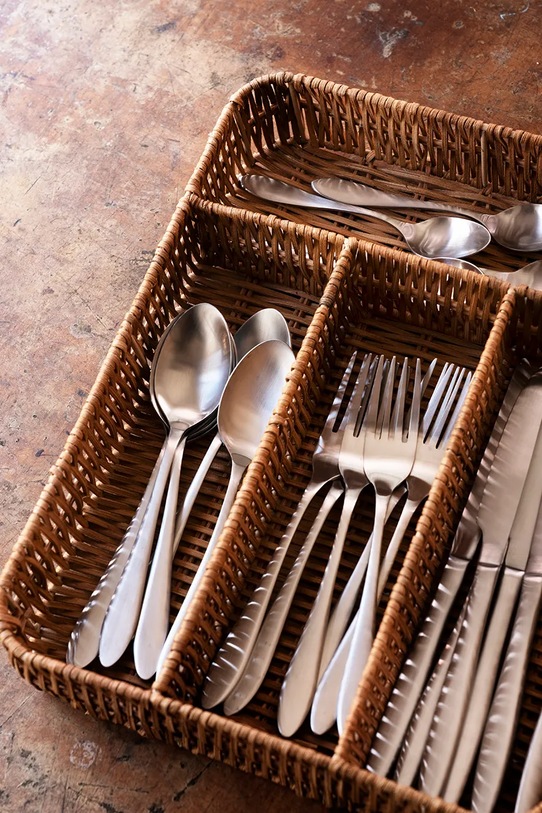 Madam Stoltz zestaw sztućców dla 1 os. ze stali nierdzewnej 14 x 23 cm AC.1017M szary AA00