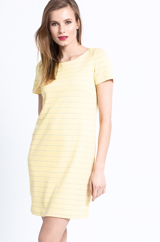 Vila sukienka wzorzyste żółty 14032604