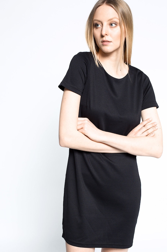 Vila sukienka z elastanem czarny 14032604