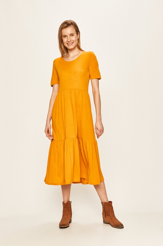 Jacqueline de Yong - Šaty pletenina oranžová 15195291